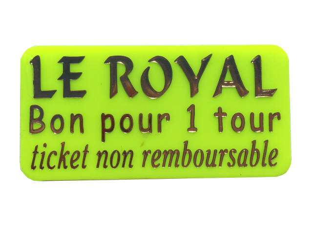 Ticket plastique manège / Jeton plastique bodega / Jeton plastique repas / ...