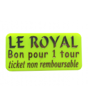 Ticket plastique manège / Jeton plastique bodega / Jeton plastique repas / ...